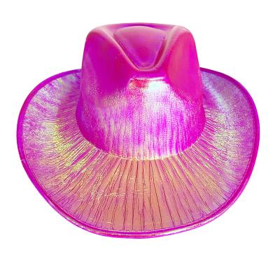 China Four Seasons Sequin Pink Cowboy Hat Western Style Cowgirl Hats For Women Festival Hat for sale