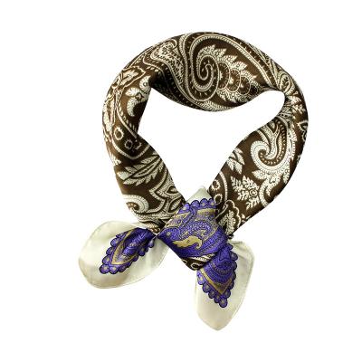 China Luxury Square Scarf Custom Printing Designer Women Scarves Style Printed Square Scarf for sale