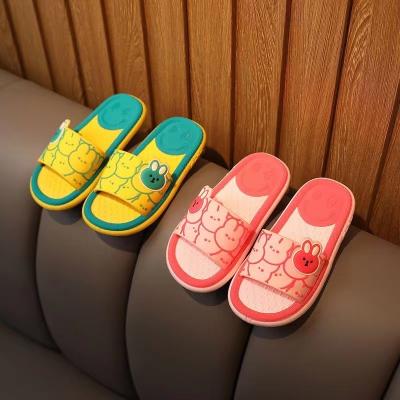 China Waterproof Summer boys and girls indoor non-slip bath children's slippers Thick soled children home cartoon parent-child baby slippers for sale