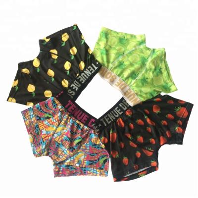 China Full Print Polyester Breathable Mens Boxer Briefs Shorts for sale