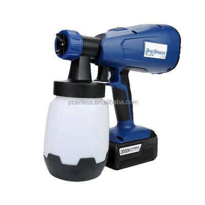 China Portable cordless paint spray gun battery power car home hvlp paint spray gun for sale