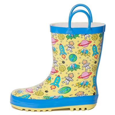 China High Quality Hot Selling Water Proof Shoes Waterproof Printing Kids Rubber Boot Rain Boots For Children for sale