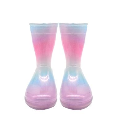 China HAO SHI Toddler Kids Lightweight PVC Rain Boots Non Slip PVC Rubber Boots for sale