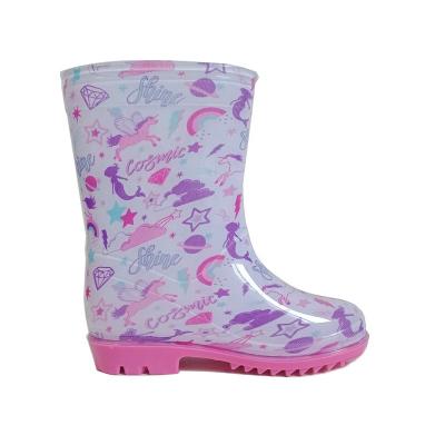 China Lightweight Custom Mermaid PVC Jelly Boots Waterproof PVC Rain Boots For Kids for sale