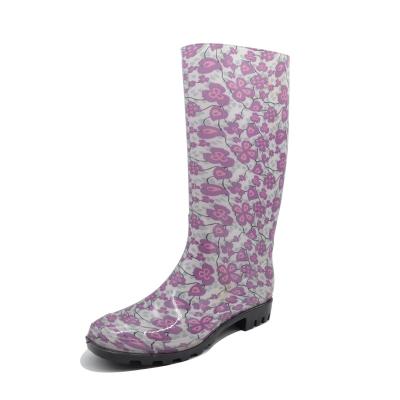 China 100% Waterproof Women's Clothing Fashion Plastic Boot PVC Wellington Boots In Cheap Price for sale