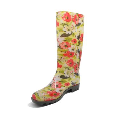 China Wholesale Quick-Drying Outdoor Designer Customized PVC Rain Boots For Women for sale