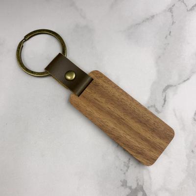 China Wooden Key Chain Wooden Blank Handcrafted Wooden Craft Key Chain Solid Wood Engaving Koa Gift for sale