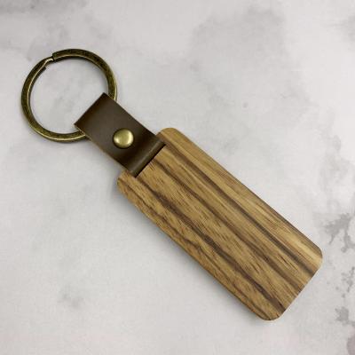 China Wooden Key Chain Wooden Blank Handcrafted Wooden Craft Solid Wood Key Holder for sale