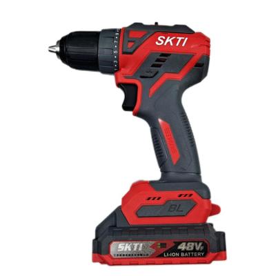 China No need to replace carbon brushes 48VF ​​SKTI rechargeable industrial plug lithium battery electric drill brushless screwdriver for sale