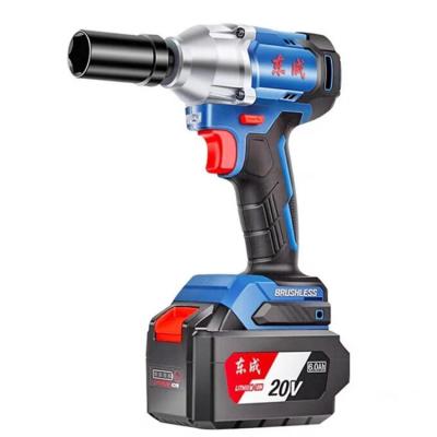 China DCPB298H Dongcheng High Power Hand Electric Drill Lithium Battery Brushless Cordless Impact Wrench for sale