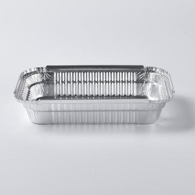 China Eco-friendly Wholesale Disposable Economical Aluminum Foil Container Tray For Food Cooking Baking Packaging for sale