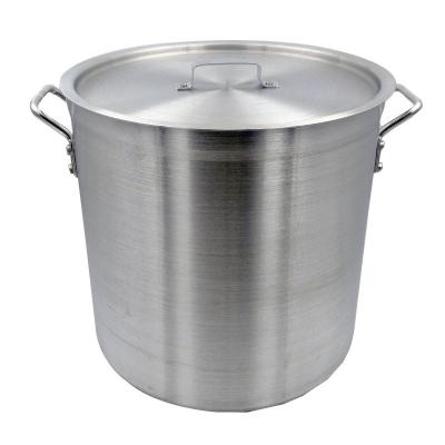 China Easy Stored Kitchen Commercial Thicken Aluminum Pot Large Aluminum Bucket Soup Bucket Soup Cooker Lanzhou Ra for sale