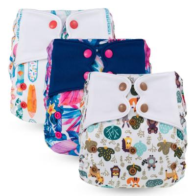 China OEM ODM Printed In Baby Running Diaper Cover Brand Diaper RTS Elf Reusable Washable One Size Eco Friendly for sale