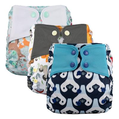 China Printed Reusable Washable Washable OEM ODM Pocket Cloth Diaper Support Customized Size H07-H12 One Size for sale