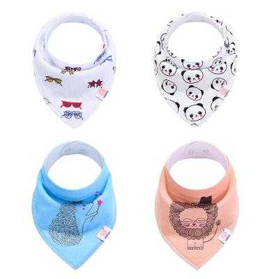 China Wholesale ODM Washable Unisex Drool Absorbent Muslin Scarf Cute Burp Cloth Baby For Kids Bibs Shear Cotton for sale