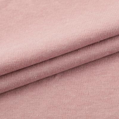 China Bulk Wholesale Custom Pink 220gsm Shrink-Resistant Knit Dye Soft t/c French Terry Fabric For Outwear for sale