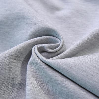 China Hot Sale 300gsm Custom Interlock Shrink-Resistant Solid Knitted Nylon Rayon Spandex Fabric For Ladies Dress for sale