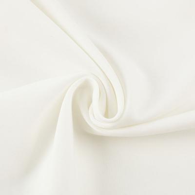 China Wholesale Soft Custom Stretch Feeling Shrink-Resistant Solid White Knit 95 Polyester 5 Spandex Dress Fabric for sale