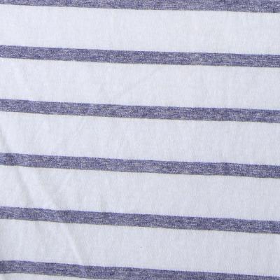 China Classic Casual Stripe Design CVC Snowflake Polyester Cotton Yarn-Dyed Blend Fabric Shrink-Resistant for sale