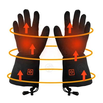 China Thermo-Tex+stretchable Polyester Micro-thin Polyester Active Workers and Men Winter Outdoor Sports Smart USB Rechargeable Electronic Heated Gloves for sale