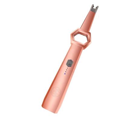 China LONG RECHARGEABLE USB ELECTRONIC CANDLE LIGHTER Portable Rechargeable Flameless Windproof WITH BOTTLE OPENER, FLASHLIGHT, MAGNET for sale