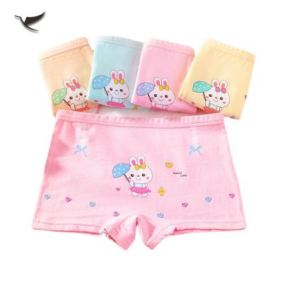 China Amazon Baby Teenage Girls Cotton Boxer Cartoon Panties Breathable Hot Selling Cute Girls Children Underwear for sale