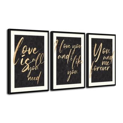 China CREATIVE modern minimalist romantic love poster background wall decoration canvas for sale