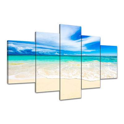 China Waterproof+ECO-Friendly Modern Design Sea View Bedroom Living Art Room Wall Decoration Exquisite Canvas for sale