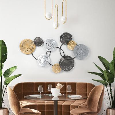 China Mid Century Modern Metal Wall Art For Home Wall Decor 3 D Wall Ornaments Wall Decoration Sculpture for sale