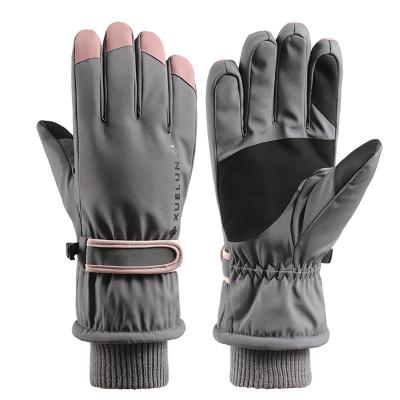 China Waterproof Winter Ski Gloves For Men Women Windproof Touch Screen And Reflective Strips Ski Running Cycling for sale