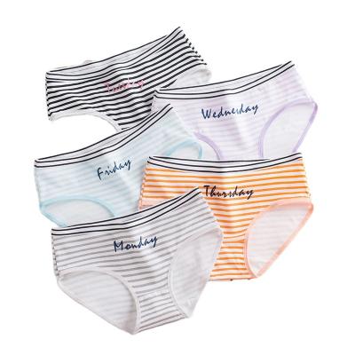 China Breathable Ladies 100 Cotton Colorful Teen Underwear Girls Cute Panties for sale