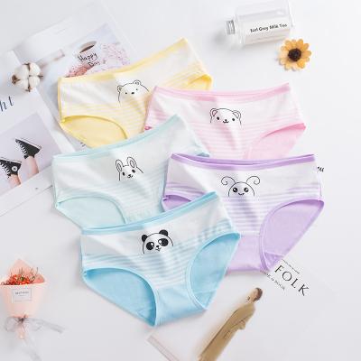 China Girls Cute Panties Breathable Cotton Lovely Colorful Animal Underwear For Teens for sale