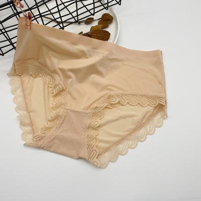 China New Fashion Style Women Underwear Ladies Lace Panties High Quality Antibacterial Sexy Ice Silk Lady Underwear for sale