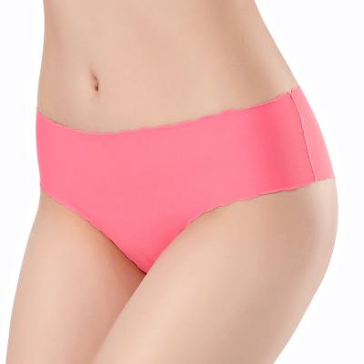 China Breathable Women Laser Cut Ice Silk No Trace Underwear Women Briefs Girl Panties Seamless Panties Tanga for sale