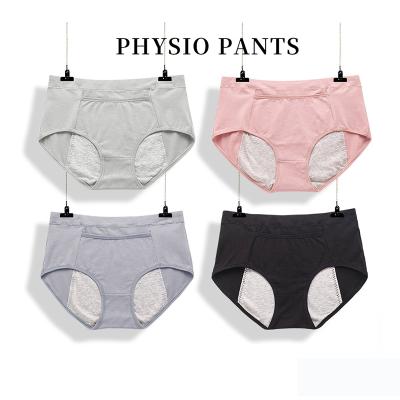 China Wholesale Fat Women Full Leakproof Antibacterial Protect Absorbent Organic Protective Mid Waist Wadding 3 Layers Plus Size Period Panties for sale