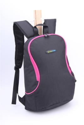 China Big Black Water Resistant Polyester Backpacks For Students Eco Friendly for sale