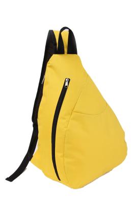 China Sport Single Strap Triangle Sling Backpack Sling Gym Bag Yellow Eco Friendly for sale