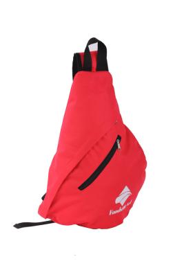 China Red Shoulder Sling Backpacks / Sling School Backpack With Front Pocket for sale