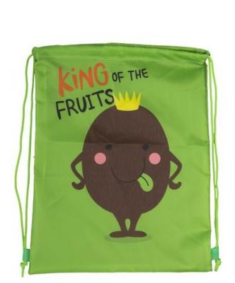 China 210D Polyester Kids String Bags Personalised Drawstring Bags For Children for sale