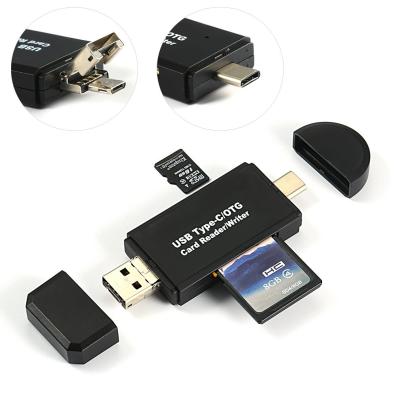 China Portable Hot Selling Type-C USB 2.0 OTG Reader Amazon TF SD Card High Speed ​​3.0 OTG Card Reader Writer PC Mobile Phone Tablet PC for sale