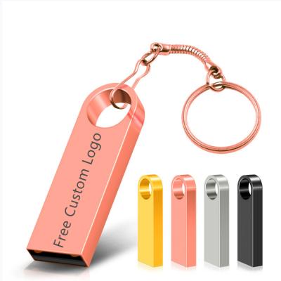 China Waterproof Metal Usb Key Chain USB Flash Drive 2.0 Key Chain USB Flash Drive 2.0 Cle Usb Stick 4/8/16/32G 64G Pendrive Flash Memory Card for sale