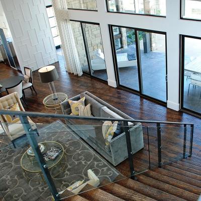 China Modern High Quality Stainless Steel Stair Railing Design Easily Assembled Indoor Fence Glass Railing for sale