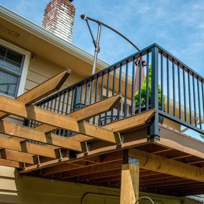 China Easily Assembled Aluminum Balustrade of Garden Terrace Deck Fence Railings in Modern Balcony Stair Deck Porch for sale