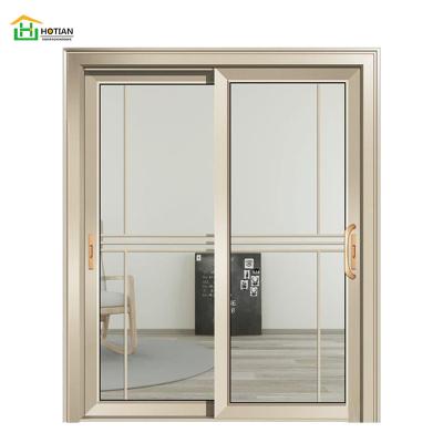 China Modern aluminum interior sliding barn doors, popular stylish interior aluminum alloy door, kitchen sliding aluminum alloy door for sale