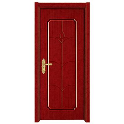 China Sound Insulation Modern Style Door Exterior Natural Veneer Interior Pre-hung Solid Wood Door for sale