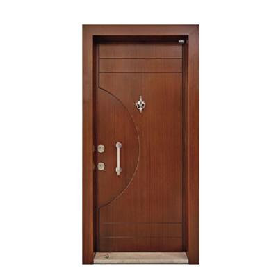 China Modern Turkish Style Steel Security Main Entrance Armored Door for sale