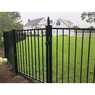 China Matt Black Finished Aluminum No Easily Gathered Dig Fence Panels for Farm Security for sale