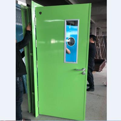 China Modern Sanitary Entry Metal Airtight Clean Room Steel Door Hospital For Security for sale