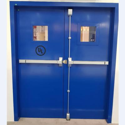 China 24 x 80 modern exterior door metal exit door panic bar security steel doors for sale