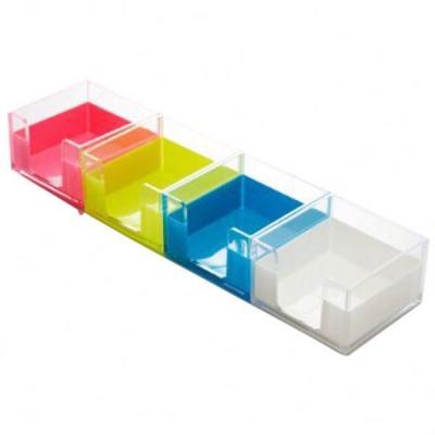 China 423706 PS COSMETIC ORGANIZER Piece Desk Organizer Clear Acrylic Desk Organizer for sale